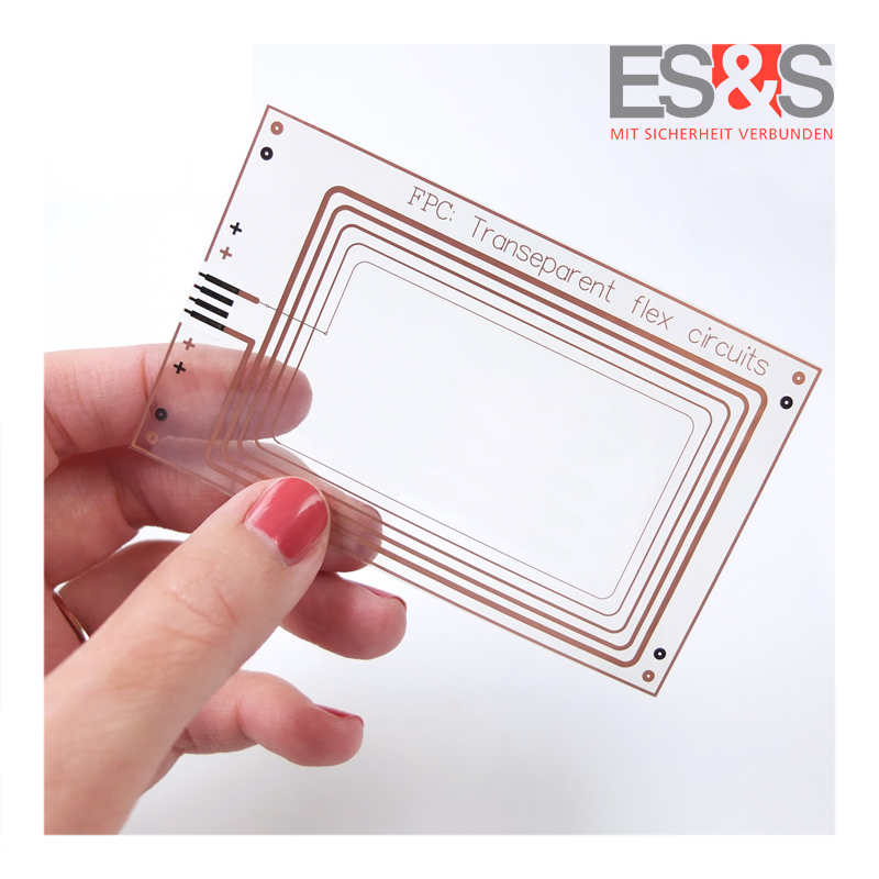 Transparent flexible printed circuit board