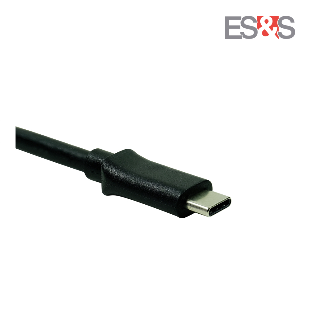 USB-C 3.1 Verlängerungskabel mit Flansch, male